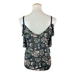 Morgan De‎ Toi Women’s Floral Cold Shoulder Blouse Top Size 36 Ruffle Detail Photo 4