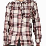Barbour  Plaid Tie-Neck‎ Long Sleeve Blouse Top Classic Fit Size 10 Photo 0