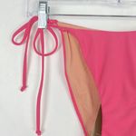 J.Crew NWT  Curved-Waist Cheeky String Bikini Bottom with Beads Pink Size Small Photo 1