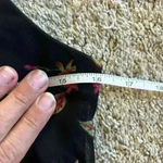 CDC Y2K Spaghetti Strap Black Red Floral Slip Dress Mesh V Neck Size 8 Photo 3