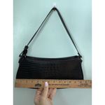 Brahmin  black Anytime Mini Melborn Croc Leather Shoulder Bag Hobo Luxury Photo 8
