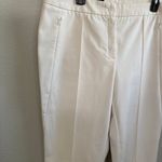 Escada Off White Pleat Career Office Trouser Pants Pockets Womens Size 44/ US 14 Photo 1