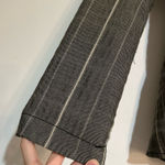 Free People Grey Striped Oversized Blazer Jacket Size Small Photo 0