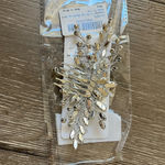 NWOT CZ Bridal Headband Comb Tiara Silver Wedding Hair Accessory Prom Pageant Silver Photo 10
