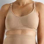 Quince NWT Seamless Nursing Bra Nude Sand Sz S Photo 0