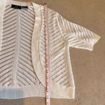 Nina Leonard  Cream Open-Front Shrug Photo 7