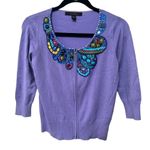 Fever purple embellished cardigan Photo 0