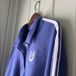 PINK - Victoria's Secret NWT  Blue Cropped Polo Sweatshirt Women’s size XXL Photo 4