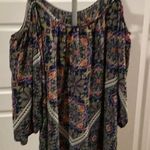 Bailey blue Floral Off-Shoulder beach coverup paisley boho Photo 1