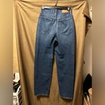 Madewell  Woman’s Baggy Straight Jeans Dark Worn Indigo Wash Size 24 Photo 5