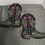 Ariat  Live Ride size 9B black w/pink leather embroidered Cowgirl Western boots Photo 5