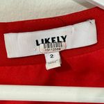 Likely  Dani Dress Scarlet Red Mini Wrap Long Sleeve Cocktail Party Dress Size 2 Photo 7