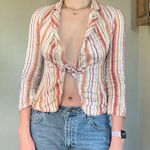 Gerard Darel y2k front tie blouse Photo 4