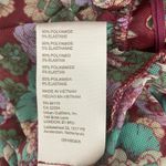 Free People Raisin Combo Floral Mesh Balloon Sleeve Crop Top | Size S Photo 15