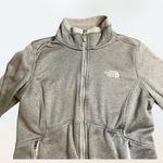 The North Face Fleece Zip Jacket Agave Gray Coat Women's Size Medium Photo 3
