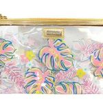 Simply Southern Cosmetic Bag NWT Clear Makeup Brush Monstera Waterproof Beach Photo 0