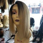 Wig blonde black asymmetrical bob 2019 lacefront Photo 2