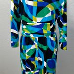 Josephine Chaus Chaus Abstract Mixed Print Cocktail Midi Dress Size Medium Photo 1