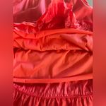 Source Unknown El Expensive Red Ruffle Hem Slip Dress/ Flowy Summer Dress (1095) Photo 10