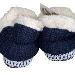 Muk Luks Fur Lined Hard Sole House Shoes Slippers size small navy blue NWTs Photo 6