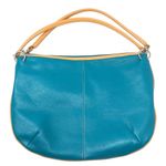 MAXX NEW YORK turquoise leather hobo bag Photo 5