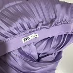 ZARA  Lilac Pleated Midi Skirt EUC Photo 3