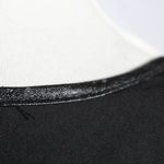 Pink Rose Gray Front with Black Chiffon Tuxedo Tail High-Low Blouse Size Medium Photo 5