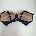 Daisy Fuentes  Womens Lace Padded Bra Size 40D  Blue Nude 3 Hook Photo 2