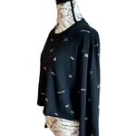 Victoria's Secret Victoria’s Secret Pink Black Pullover Longsleeve Cropped Shirt Large Photo 1