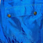 Vintage Mureli Silk Golf On The Green Graphic Bomber Jacket Medium Blue Photo 6