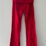 SKIMS  Red Cotton Flare Leggings Photo 3