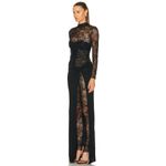 retrofete Saphhira Lace Bustier Maxi Dress Black Womens Size Large Photo 1