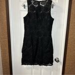 Mud Pie  Black Lace Scoop Neck Sleeveless Dress size Small Photo 7