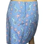 Vineyard Vines  Women’s Size 6 Blue Seahorse Starfish Print A-Line Skirt Photo 2