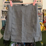 love on a hanger Black and White Gingham Skirt Photo 0