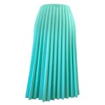 Vintage 70s 80s Mint Green Textured Skirt Suit Pleated Skirt 16 1/2 Size L Photo 2