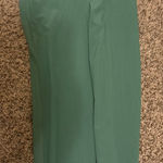 Athleta  Brooklyn Mid Rise Ankle Pant 0 Green Pull On Pockets Elastic Waist Photo 0
