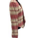 BCBGMAXAZRIA  Womens Striped Asymmetric Open‎ Abbey Blazer Jacket Red Multi Small Photo 4
