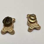 Lot Of 2 Signed Avon Teddy Bear Rhinestone Gold Tone Lapel Tack Pin Photo 4