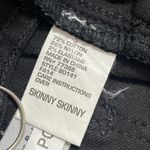 Madewell Skinny Skinny Waxed Coated Moto Jeans Black Ankle Zip Size 29 BO141 Photo 6