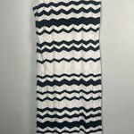 Lane Bryant  Sleeveless Chevron Stripe Sweater Dress black white midi size 14/16 Photo 9