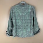 Handmade Nadya Linen Beaded Reversible Artsy Art To Wear Jacket Large Whimsical Photo 9