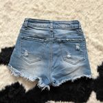 Blue Savvy Blue Ripped Shorts Photo 3