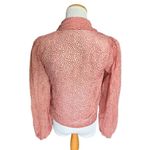 Lulus Womens  Positive Influences Blush Pink Dotted Long Sleeve Button-Up Top - X Photo 6