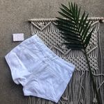 Free People Boho White Jean Shorts Size 25 Photo 3
