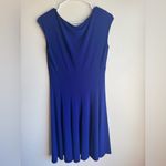 Ralph Lauren Size 6 Women's Midnight Blue Empire Aline Stretch Shift Dress Photo 3