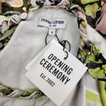 Opening Ceremony  Floral Dress Size 4 in Green Cold Shoulder Midi NWT Photo 10