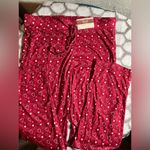 Pajama set Red Heart lounge pant and long sleeve vneck top Valentines Day LG Photo 5