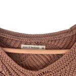 Moon & Madison Women's XS Mauve Pink Tan Knit V Neck Sweater Coquette Preppy Photo 3