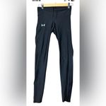 Under Armour No-Slip Waistband Full Length Compression Leggings Small Black Photo 4